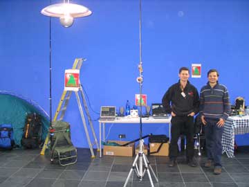 Andy, DL2DVE und Dzianis, DD1LD am SOTA Stand