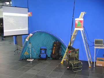 Auf der Leinwand liefen Presentation