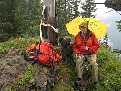 Funkbetrieb im Regen